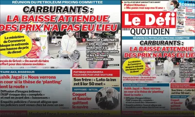 Voici la une du Défi Quotidien de ce mercredi 14 Septembre 2022