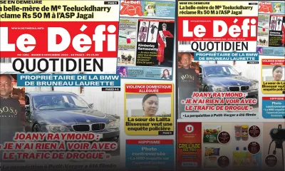 Voici la une du Défi Quotidien de ce mardi 08 Novembre 2022