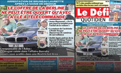 Voici la une du Défi Quotidien de ce mercredi 09 Novembre 2022