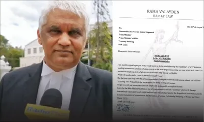 Valayden demande au PM de stopper le sabordage du Wakashio 