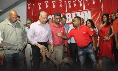 «On ne pourra jamais créer un autre PTr sans Navin Ramgoolam», dit le leader des rouges