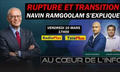Navin Ramgoolam, l'invité de l'émission «Au Cœur de l’Info» ce vendredi