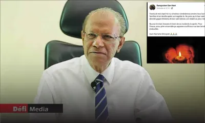 Drame à Mare-Longue : Ramgoolam présente ses condoléances aux familles des deux victimes