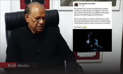 Navin Ramgoolam : « Triste et choqué »