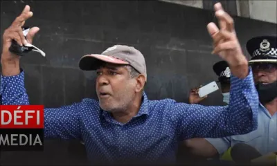 Manif devant l’Hôtel du Gouvernement : « Nous réclamons le départ du Speaker, Sooroojdev Phokeer », lance Raouf Khodabaccus 