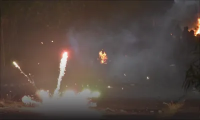 Camp-Levieux : des manifestants font usage de feux d’artifice pour repousser les policiers