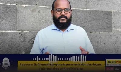 Rezistans Ek Alternativ propose la retransmission des débats parlementaires en Kreol Morisien