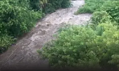 Averses : rivières en crue