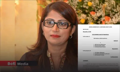 Rapport Lam Shang Leen : la Cour suprême annule un paragraphe critique contre Me Roubina Jadoo-Jaunbocus