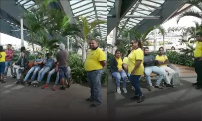 Plaisance : des partisans du Reform Party attendent l’arrivée de Roshi Bhadain 