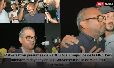Malversation présumée de Rs 300 M au préjudice de la MIC : l'ex-ministre Renganaden Padayachy et l'ex-Gouverneur de la BoM en état d'arrestation