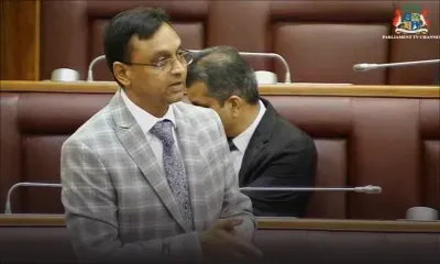 Collendavelloo absent de l'hémicycle lors de l'intervention de Rutnah sur le Road Traffic (Amendment) Bill