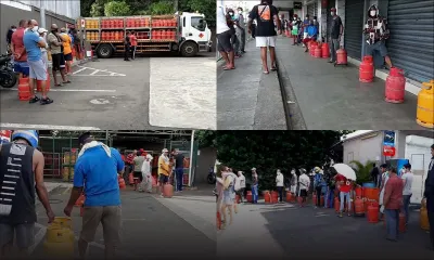 [En images] Couvre-feu sanitaire : la ruée vers le gaz se poursuit