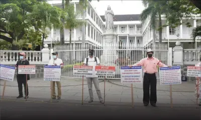 Manif devant la Government House : une correspondance sera envoyée au PM