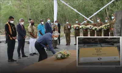 [En images] 187e anniversaire de l’abolition de l’esclavage : dépôt de gerbes au Morne