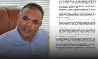 Rapport Lam Shang Leen : voici ce que la Commission reproche à Sanjeev Teeluckdharry 