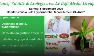 Tout pour la santé et l’écologie : à Morcellement St-André ce samedi