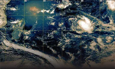 Météo : la forte tempête tropicale Bouchra à 2550 km de Maurice