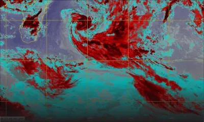 L'alerte 3 maintenue : à 7 h ce mardi, Calvinia se trouvait à 80 km de Blue-Bay