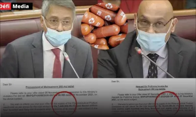 [Document] Des comprimés de molnupiravir achetés à Rs 9.30 puis à Rs 79.90 le lendemain, révèle XLD