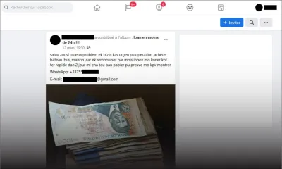 Alerte aux arnaques aux faux crédits qui se multiplient
