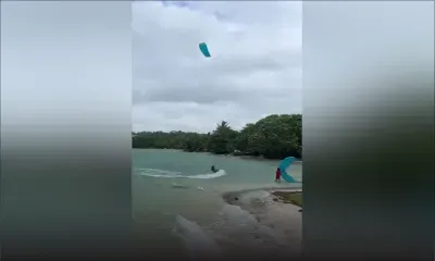 Kite Surfing à Trou-d’Eau-Douce par temps cyclonique