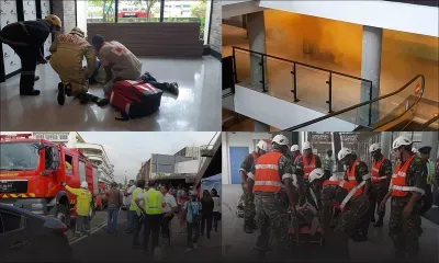 Incendie : exercices de simulation au centre commercial So’Flo et au marché de Curepipe