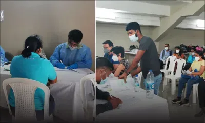 Campagne de vaccination anti-Covid-19 à Bambous : des employés de banque reçoivent leur première dose