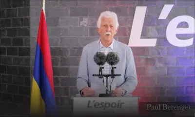 Fête du Travail : «Ne perdons pas espoir en l’avenir», dit Bérenger 