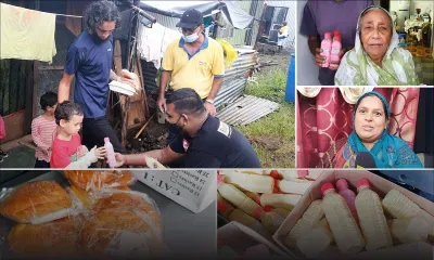 Quinze familles de Chemin-Grenier  ont reçu leur « iftar pack »