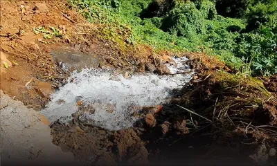 Pendant le confinement : une eau abondante se met à jaillir 'miraculeusement' d’une falaise à Pailles