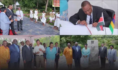 Visite du Président du Kenya au Morne 
