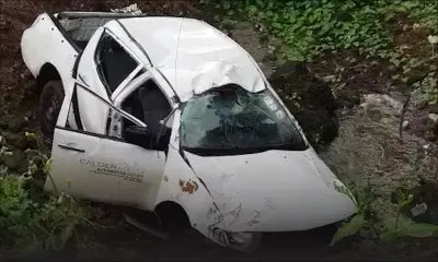 La Brasserie : un 4x4 termine sa course dans un ravin 