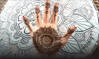 Pose du mehendi facile