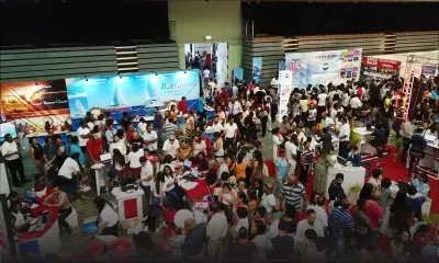 Salon du Prêt-à-Partir à Pailles : vue aérienne et ambiance