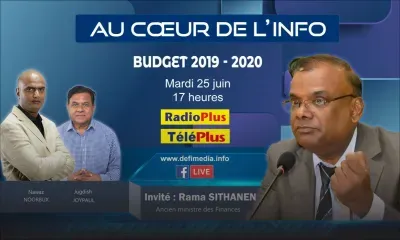 Budget 2019-20 : Rama Sithanen sera l’invité de l'émission Au Coeur de l'Info ce mardi après-midi
