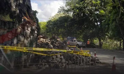 Souillac : un mur de soutènement s'effondre 