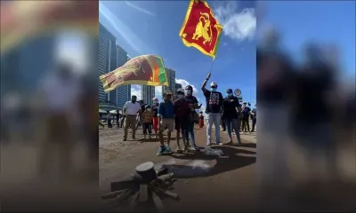 Les Sri Lankais manifestent au lieu de célébrer le Nouvel An