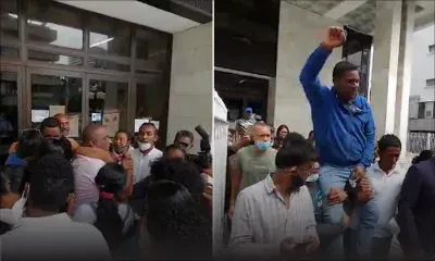 Larmes et cris de joie à la libération de Josué et Jonathan Dardenne