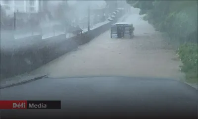 Mauvais temps : la route longeant le cimetière St-Jean fermée