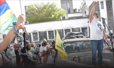 Manifestation du Collectif Konversasion Solider le 12 septembre 2020