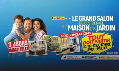 Au SVICC du 10 au 12 octobre - Le Grand Salon du Déstockage de la Maison et du Jardin revient : tout doit partir!