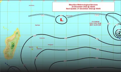 Météo : le cyclone Darian à 3 000 km de Rodrigues