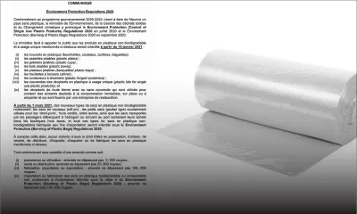 Nouveaux règlements : deux nouveaux types de sacs plastiques non-biodégradables interdits à partir du 1er mars