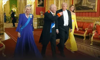 A Londres, des manifestants dénoncent le "tapis rouge" déroulé à Trump