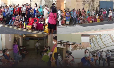 [En images] Le ministère du Travail pris d’assaut par des employés de Tara Knitwear