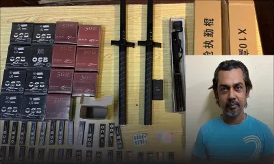 À Riche-Mare, Flacq : des ‘tasers’ et quelque 25 000 papiers à tabac saisis