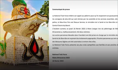 Drame à Mare-Longue : la National Task Force appelle à respecter scrupuleusement les consignes de sécurité