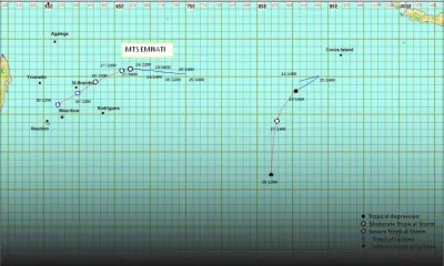 Météo : un avertissement de cyclone de classe 1 en vigueur à Rodrigues