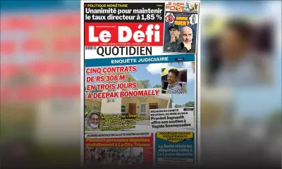 Voici la Une du Défi Quotidien de ce vendredi 5 février 2021